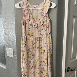 Old Navy Ditsy Floral Tiered Ruffle Midi/Maxi Dress - Size M